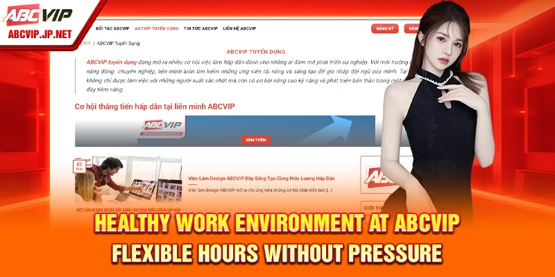 Healthy Work Environment at ABCVIP – Flexible hours without pressure