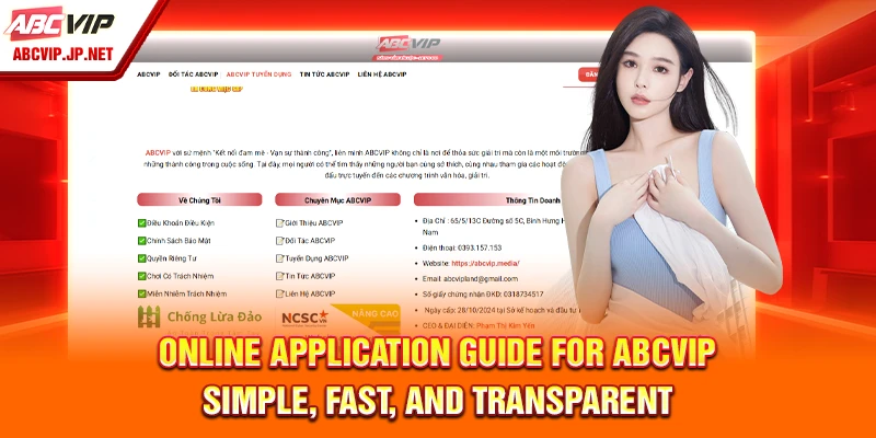 Online Application Guide for ABCVIP – Simple, fast, and transparent